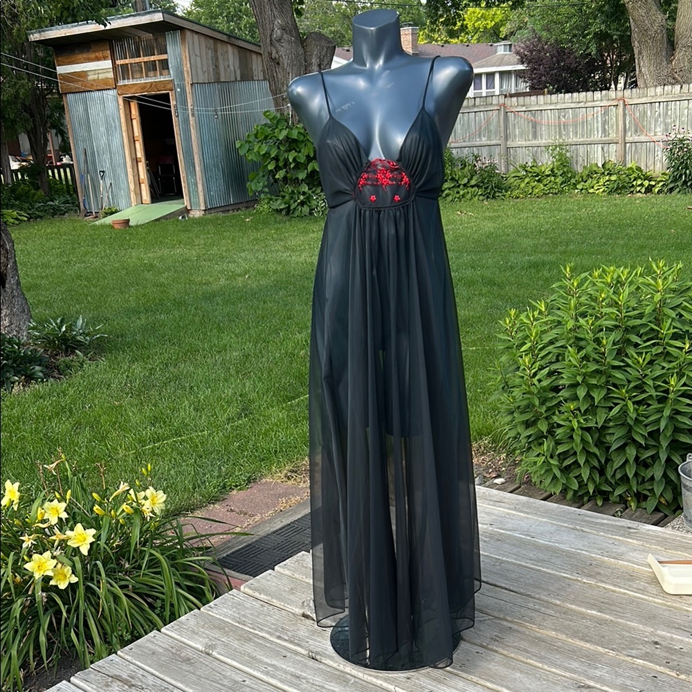 Vintage 1970’s Frederick’s of Hollywood see through Nylon Nightgown